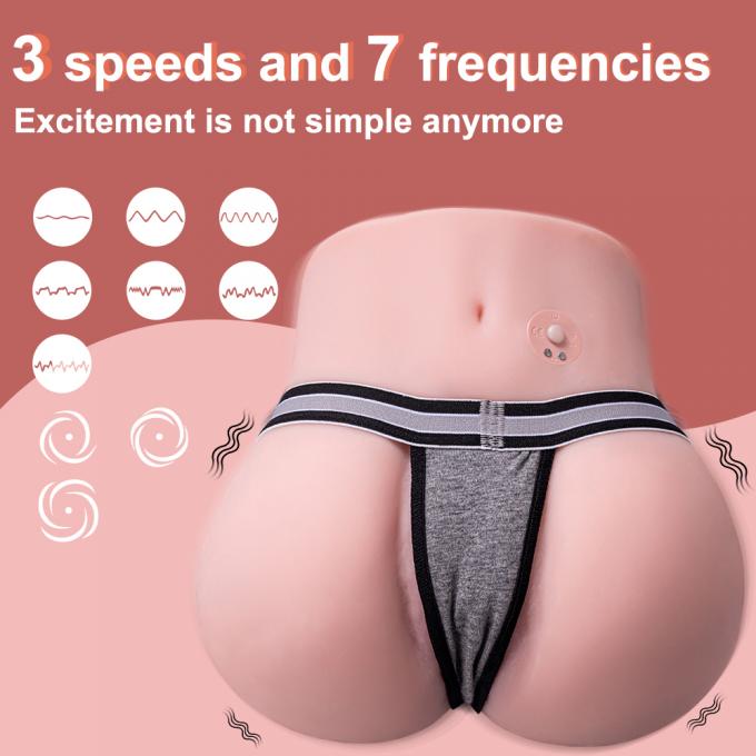 XISE Brand Realistic Vibrating Ass Masturbator 4.8lb Roberta Sex Masturbator 10 Speeds 0