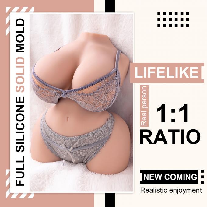 Half Body Sex Doll Delilah 10 Speeds Vibration 10.3lb Huge Breast And Anal Innovative Toys