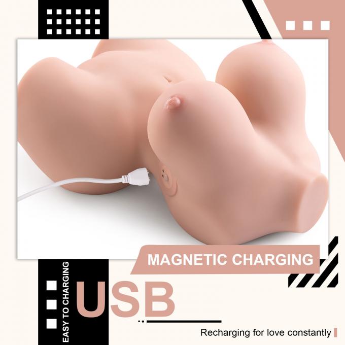 Half Body Sex Doll Delilah 10 Speeds Vibration 10.3lb Huge Breast And Anal Innovative Toys