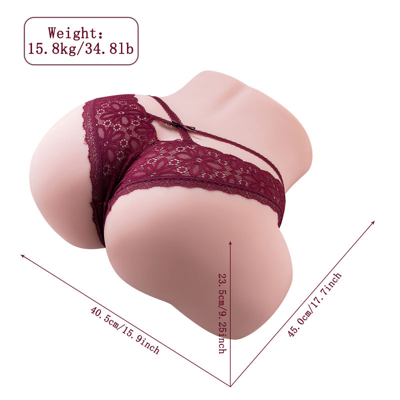 Realistic Ass Masturbator With Vagina Thrusting Function USB Rechargeable Easy Control