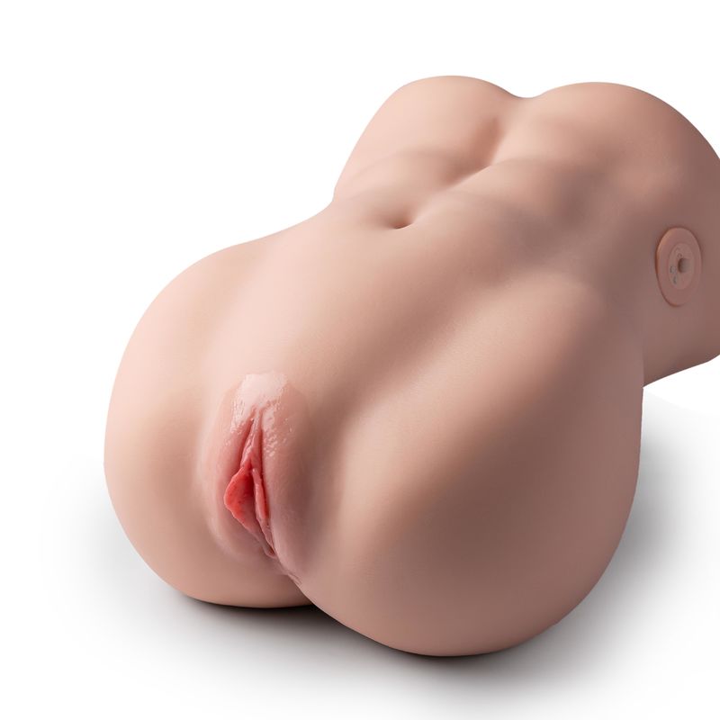 Realistic Thrusting Male Torso Sex Doll 14.33lb TPR Masturbator with Vagina