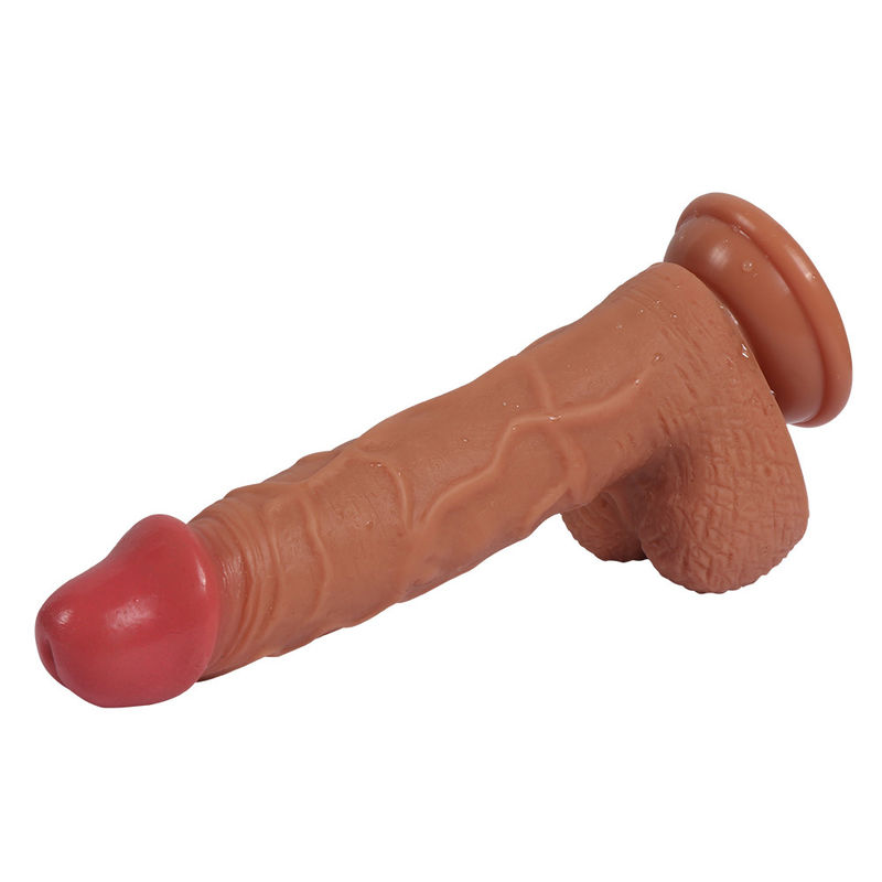 Xise New Realistic Silicone Dildos Dual Layers 8.26