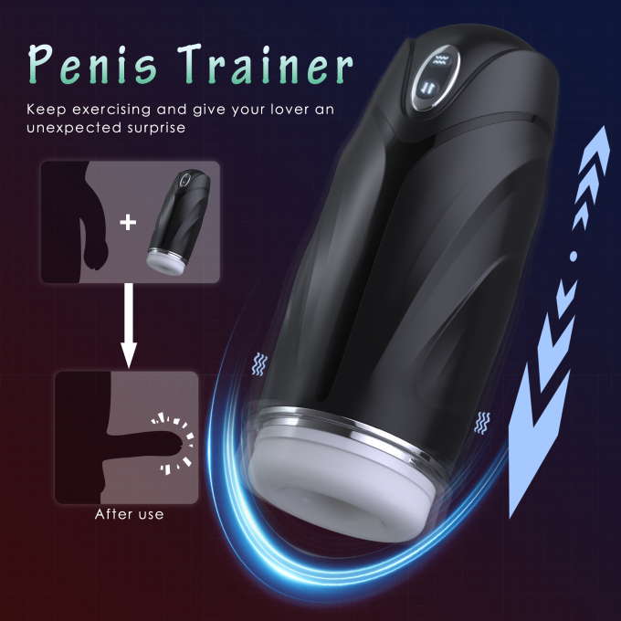Multiple Functions Male Masturbator Toys With Vibrating Stimulation Realistic Thrusting Sensation 0