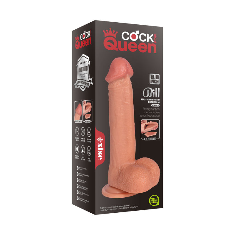 Xise Lifelike Double layers Dildo Silicome Material Realistic 8.66