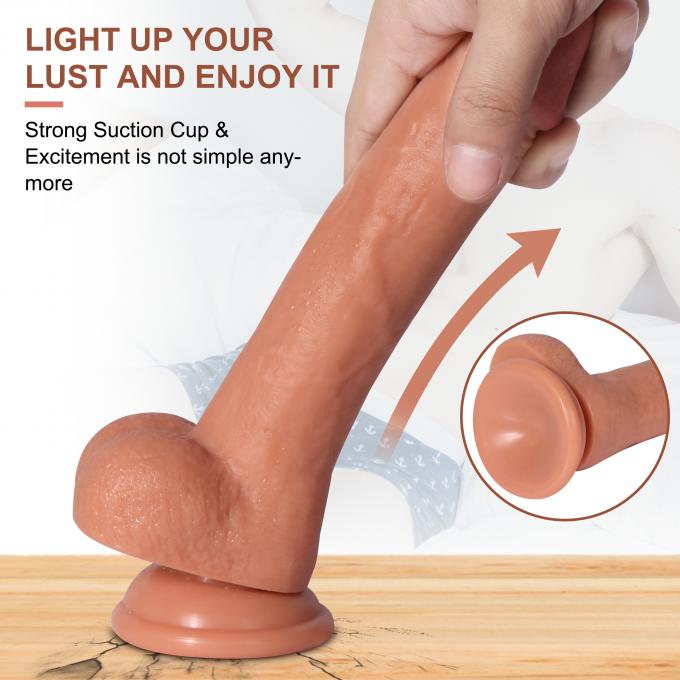 Dual density silicone dildo material close-up