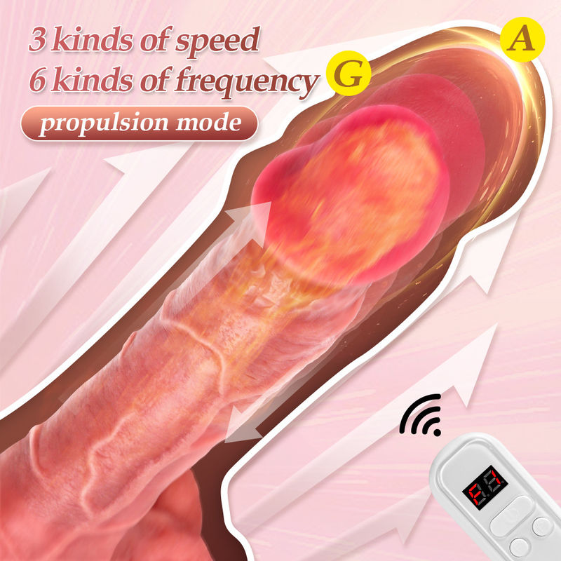 Rechargeable Custom Silicone Dildo 8.66