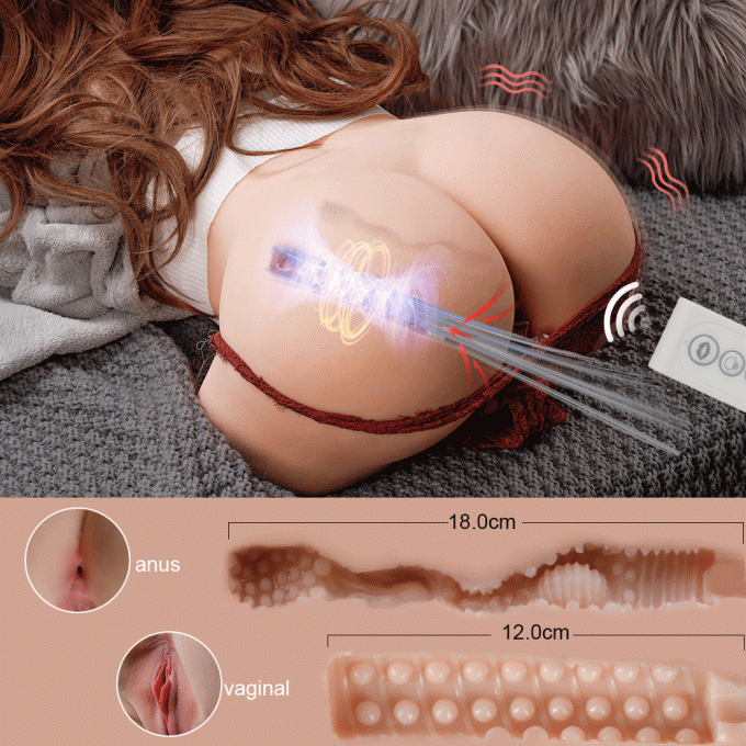 Xise Remote Control Vibrating Ass Masturbator 24lb Big Butt Masturbator Automatic