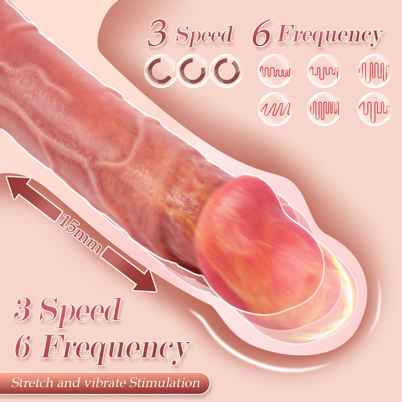 Rechargeable Custom Silicone Dildo 8.66