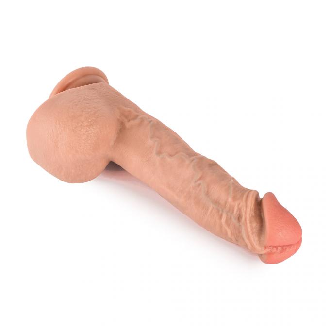 Realistic PVC 11 Inch Dildo Dual Layers Big Dick For Women Sex Toys