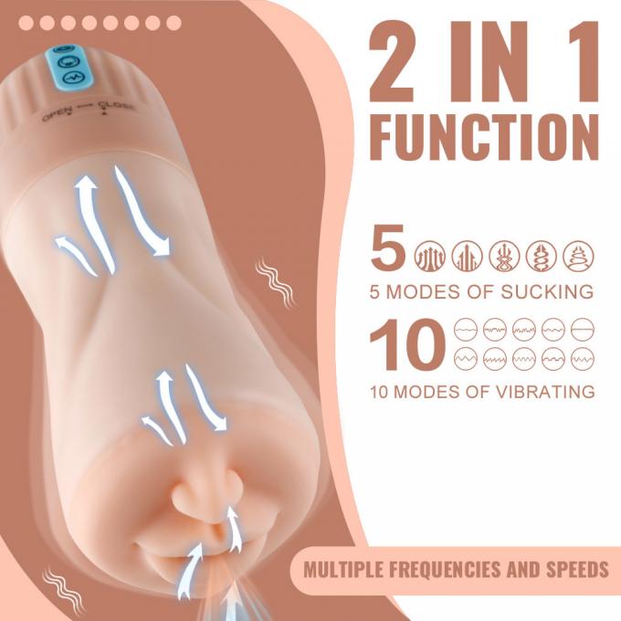 Automatic Cleaning Oral Sex Vibrating Vagina Toy With Realistic Suction Pussy Masturbator 0