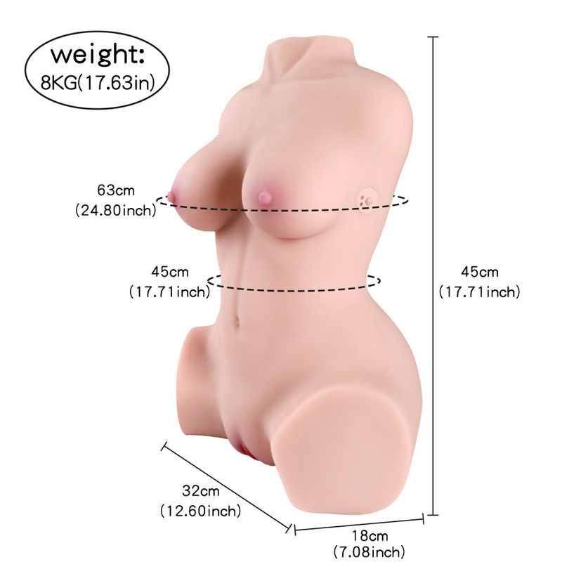 Xise Delia Sucking Vibrating Sex Doll Half Body Sex Doll With Remote Control