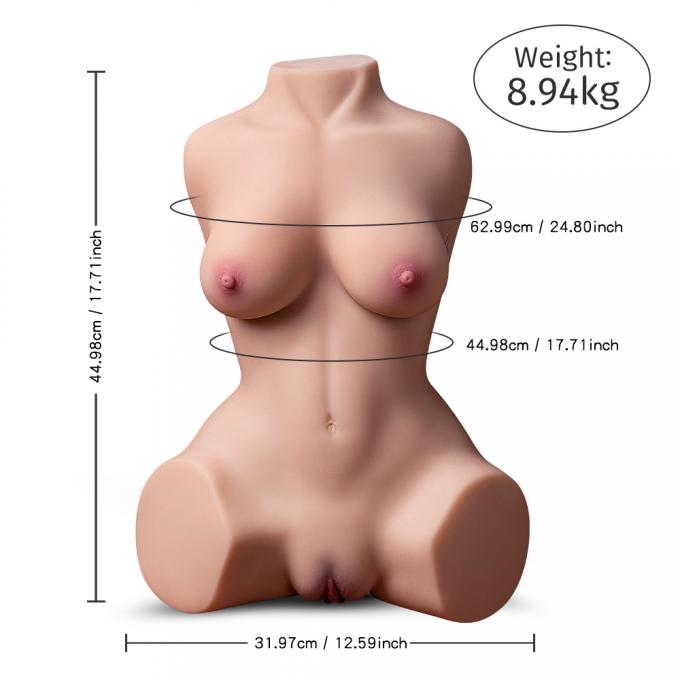 Automatic Sucking Vagina Vibrating Sex Doll Realistic Half Body Love Doll With Remote Control for men Masturbation 12