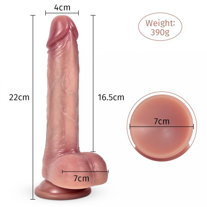 Ultra Soft Dual Silicone Dildo waterproof design