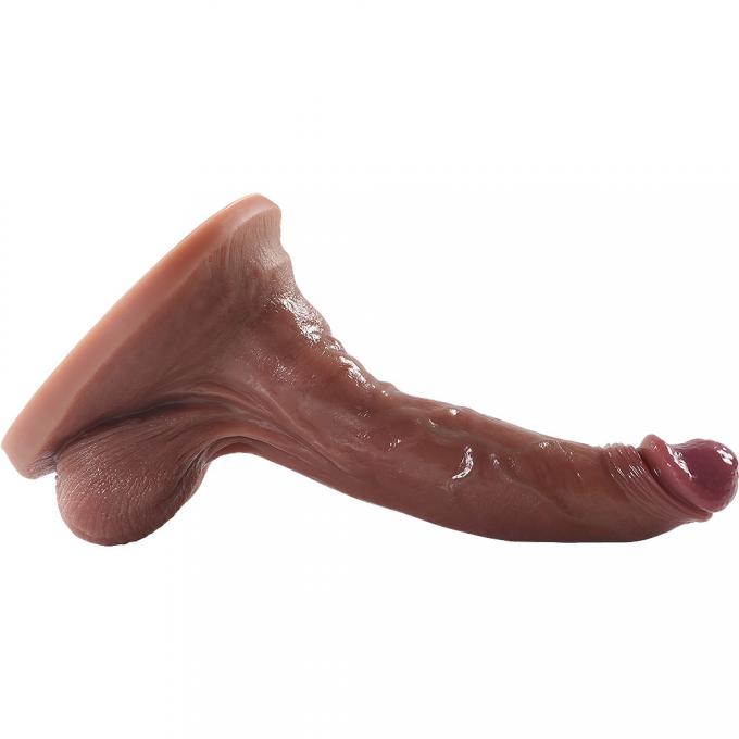 Xise Dual-Layer Silicone Dildo material close-up