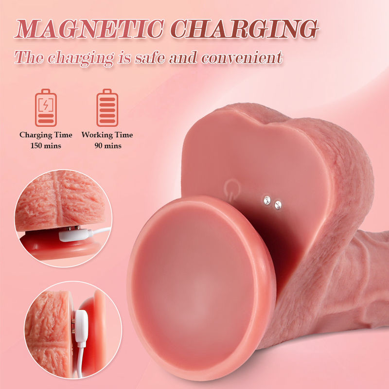 Rechargeable Custom Silicone Dildo 8.66