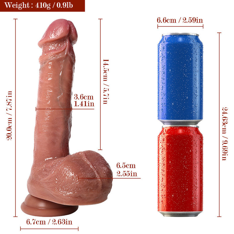 Double Layer Realistic Silicone Penis 0.41Kg Soft And Flexible For Intense Satisfaction