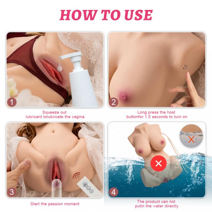 Xise Newest Sex Toy 7.3Kg Vagina Sucking Vibrating Sex Doll Half Body Love Doll