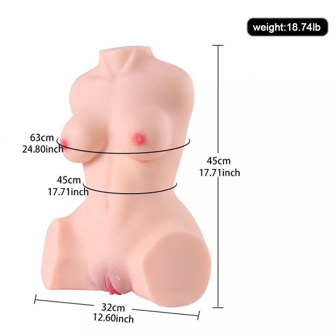 Realistic TPR sex doll torso packaging process
