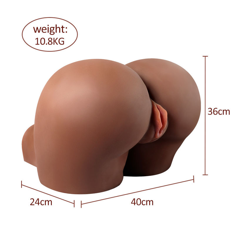 Handcrafted Realistic Ass Masturbator Xise Tan Skin Huge Butt 19 Inch For Men Pleasure