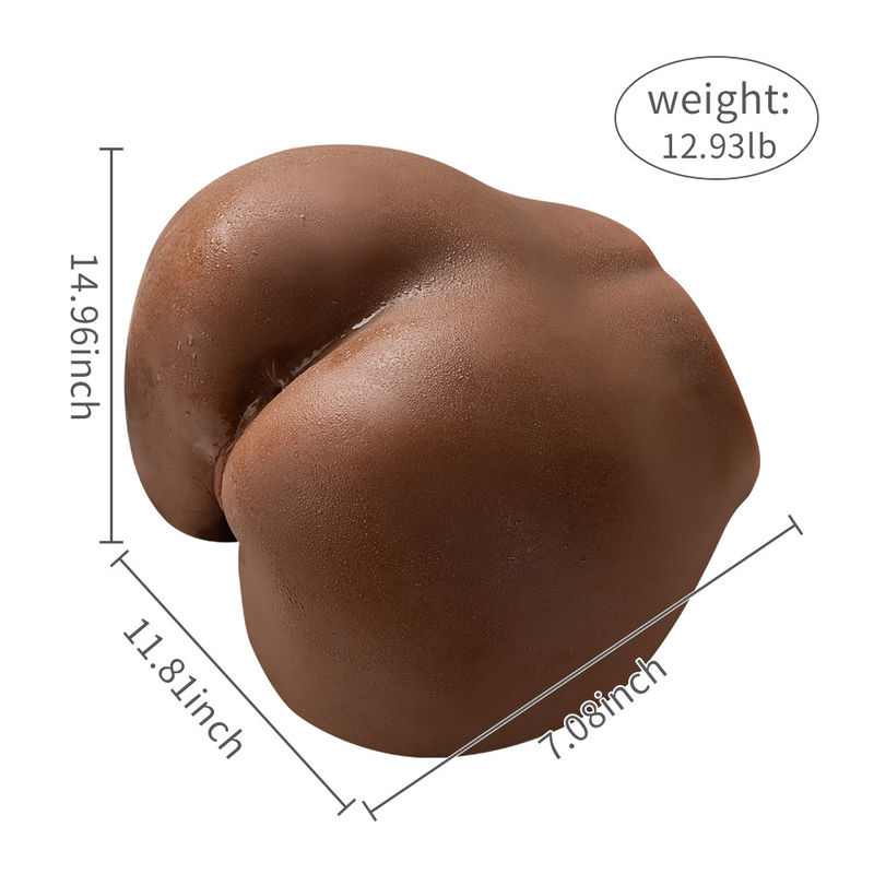 Premium Realistic Ass Masturbators Dark Skin 14lb Huge Butt Tan Color Masturbator For Male