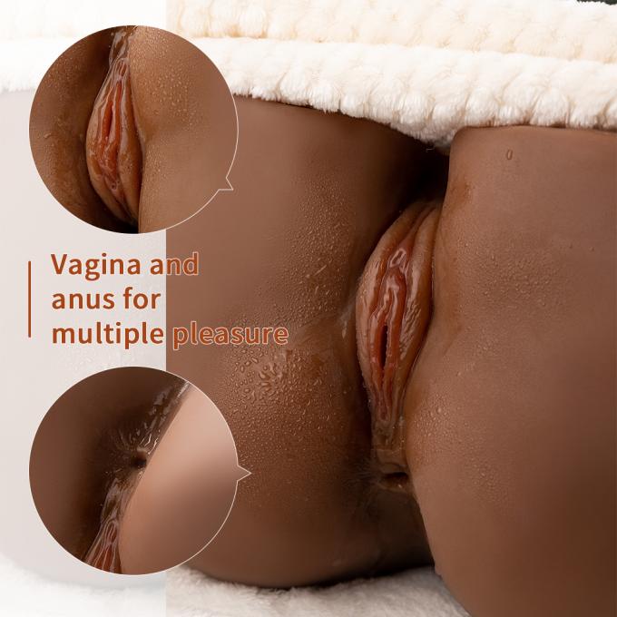 Premium Realistic Ass Masturbators Dark Skin 14lb Huge Butt Tan Color Masturbator For Male