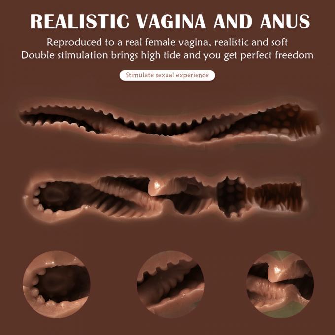 Premium Realistic Ass Masturbators Dark Skin 14lb Huge Butt Tan Color Masturbator For Male