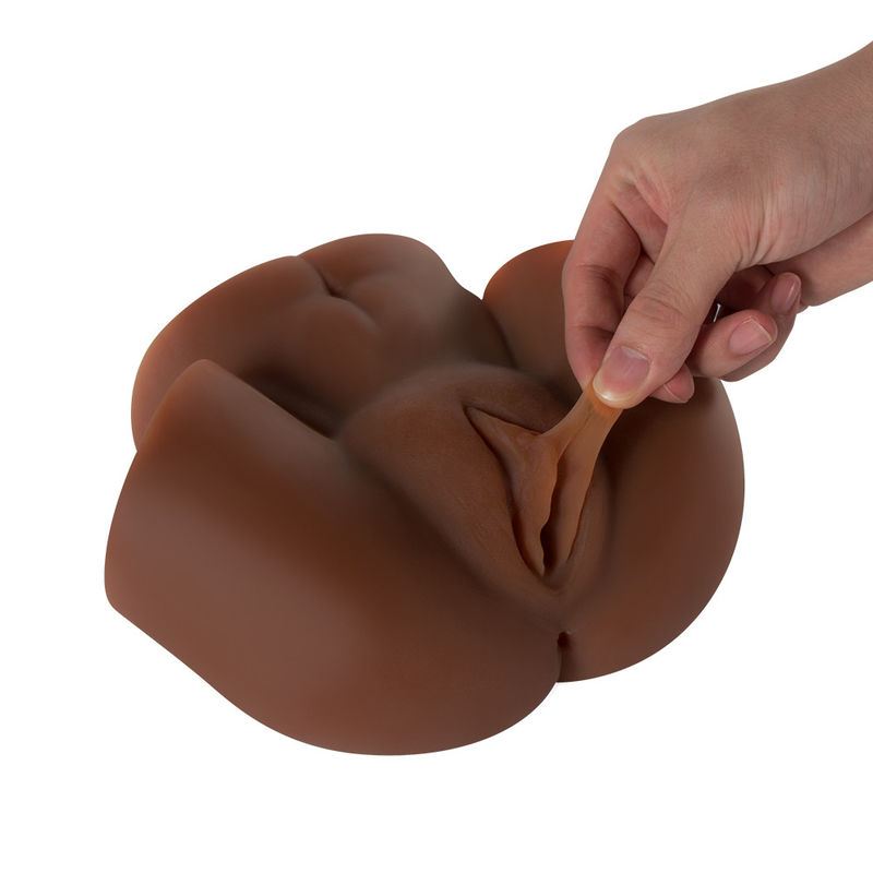 Dark Skin Realistic Ass Sextoy Masturbator Lifelike Bottom TPR Masturbator Classic Sex Toys