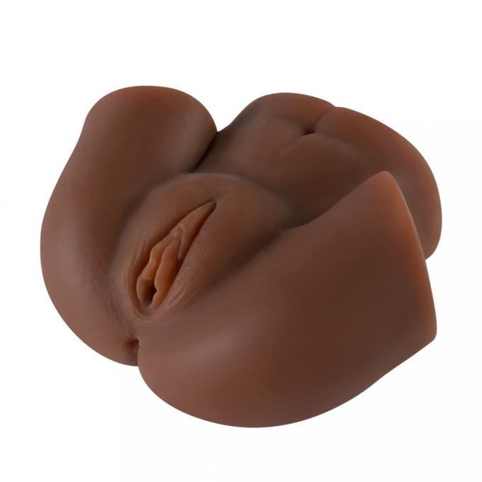 Dark Skin Realistic Ass Sextoy Masturbator Lifelike Bottom TPR Masturbator Classic Sex Toys
