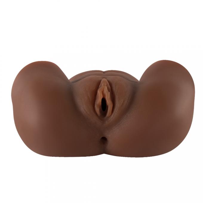 Dark Skin Realistic Ass Sextoy Masturbator Lifelike Bottom TPR Masturbator Classic Sex Toys