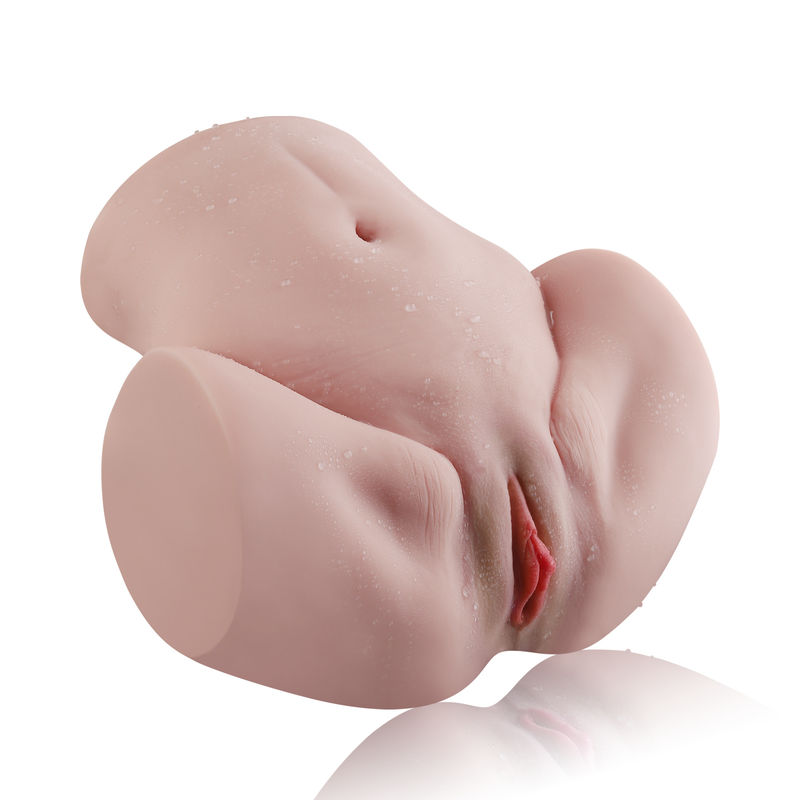 Soft TPR Realistic Ass Masturbator Half Body Luby Torso Texture Skin Open Labia
