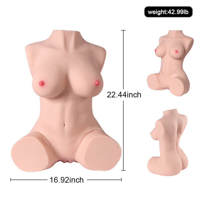 Huge Breasts Half Sex Doll For Men 42.99lb With Built Inside Skelteon Design