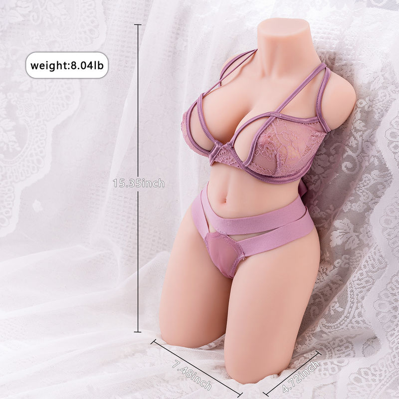 Sexy Torso Sex Doll 8.04lb With Realistic Vaginal And Anal Texture Foe Male