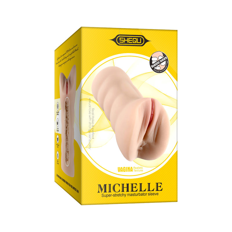 Xise Realistic Vagina Michelle Super Soft Realistic Textured Channel Pussy Stroker Toy