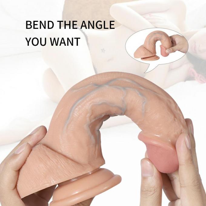 PVC Realistic Lifelike Dildo With Suction Cup 7.8 Inch For Women 1