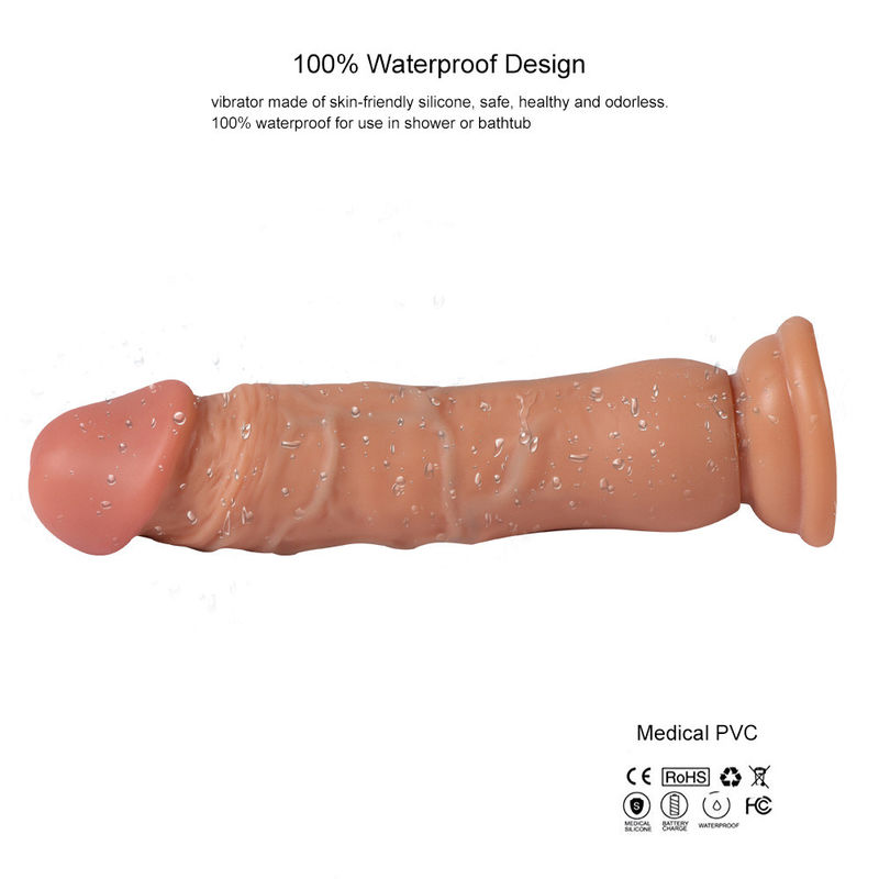 Phthalate Free PVC Dildo Sex Toy Dual Layer Soft Skin 7.2 Inch Realistic Dong Xise Toys