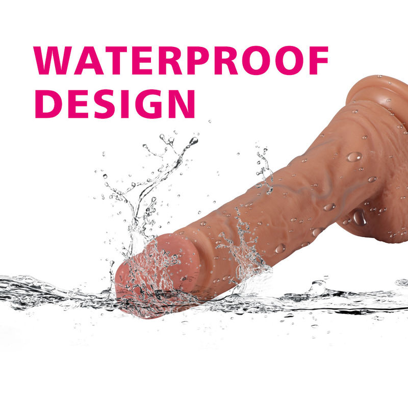 Premium PVC Dildo Phthalate Free Big Cock With Balls 8.8 Inch Realistic Vein