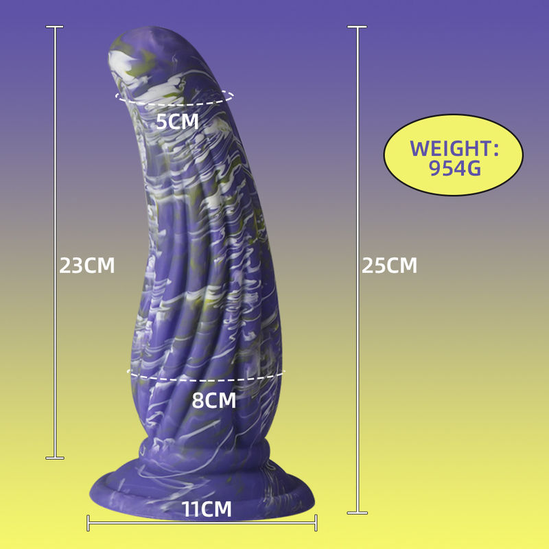 Silicone Creature Dildo Soft Realistic Dildo With Suction Base Bold Unique Design