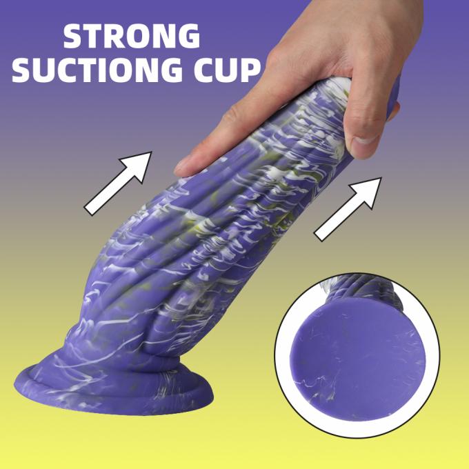 Silicone creature dildo - flexibility demonstration