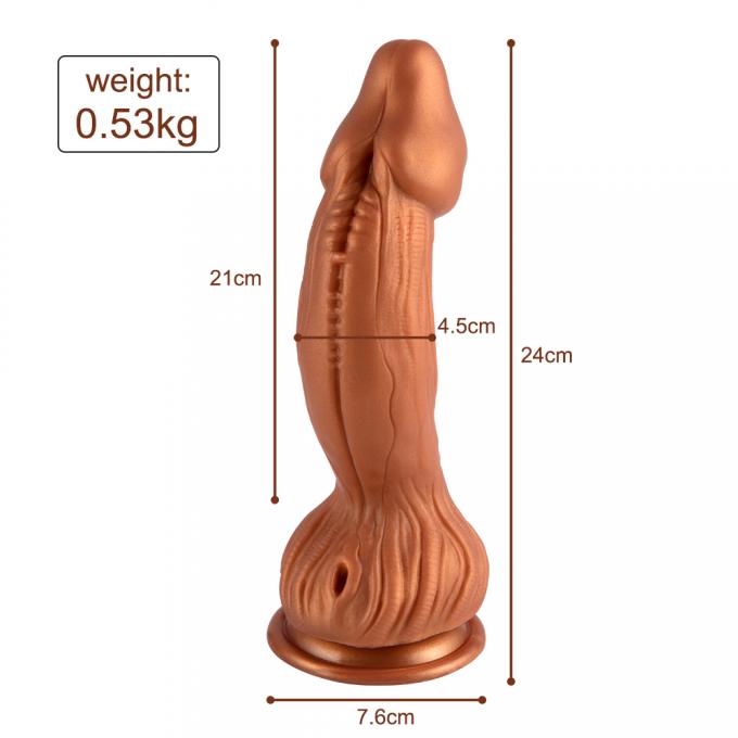 Creature silicone dildo - product in use