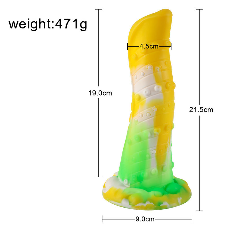 Easy To Clean SQ-WBD10107 Creature Dildo 420g With Powerful Suction Base
