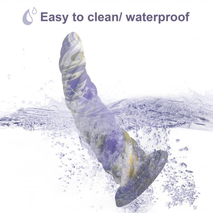 Cloudy Blue Monster Dildo size measurement