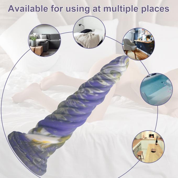 Cloudy Blue Monster Dildo packaging option