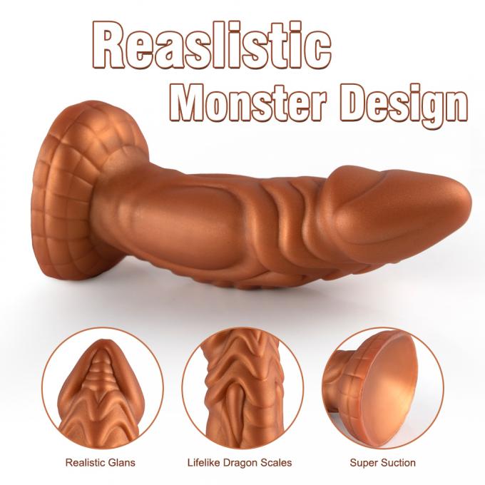 Silicone Monster Dildo - flexibility demonstration