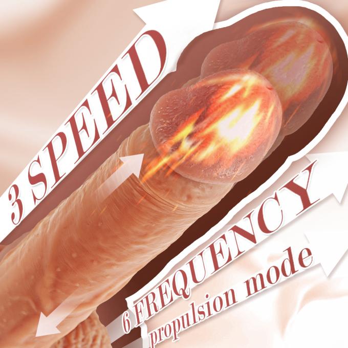 Xise Thrusting Vibrating Dildo 8 Inch With Remote Control Pulse Sensation For Female 1