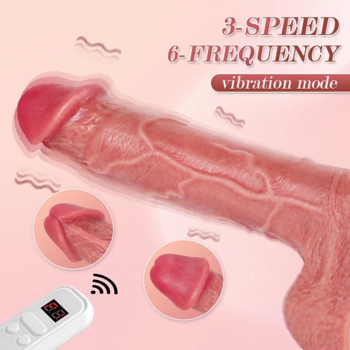 Remote Control Vibrating 8 Inch Dildo 9 Speeds Thrusting Functions Automatic Dildo 1