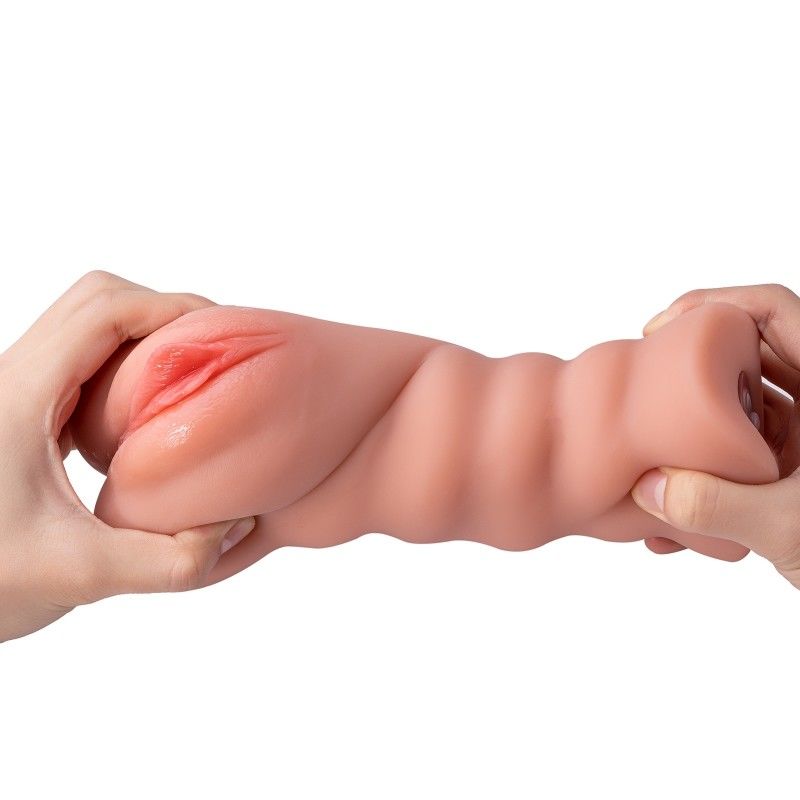 Xise Lifelike Vibrating Vagina Pussy Stroker Tan Skin Texture 10 Vibrations For Men
