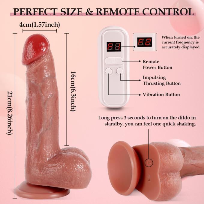 Remote Control Dildo Vibrating Dildo With 9 Thrusting & 9 Vibrating Modes 4