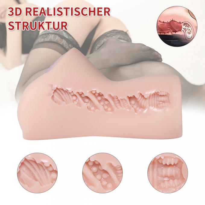 Tight Ribbed Realistic Vagina Toy Lifelike Vagina Penis Stimulation Pocket Pussy Sex Toys