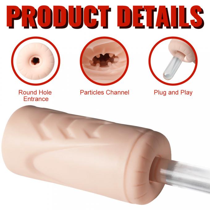 Side profile showing ergonomic design of the masturbator