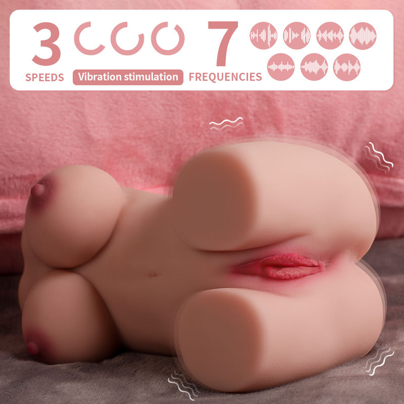 Xise 10 Speeds Vibrations Small Sex Doll 3.6lb Realistic Hand Hold Pussy Stroker